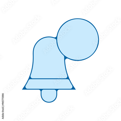 picto symbole alerte alarme message bleu