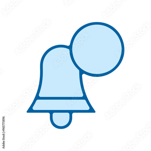 picto symbole alerte alarme message bleu contour