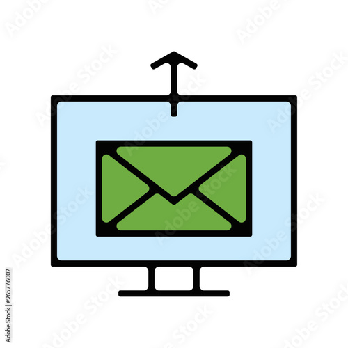 picto upload download echange communication message mail email contact mail couleur