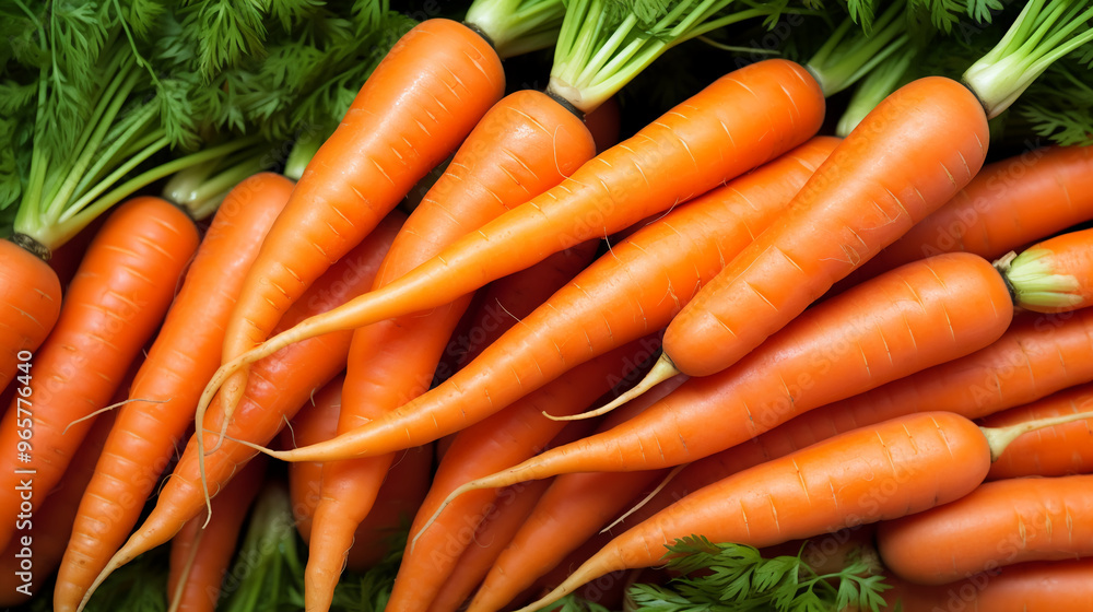 bunch of orange carrots with green tops bunch of orange carrots with green tops