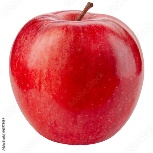 Apple isolated png. Red apple on transparent background. PNG format. Red apple with no background. Full depth of field.