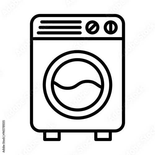Washing machine line icon