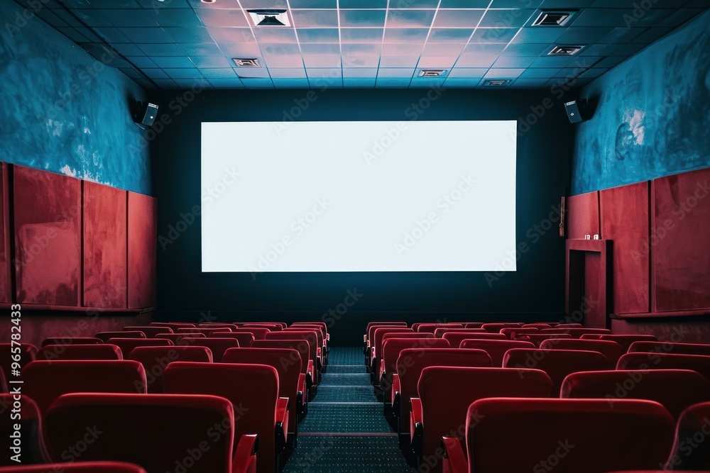 Fototapeta premium Cinema building cinema architecture.