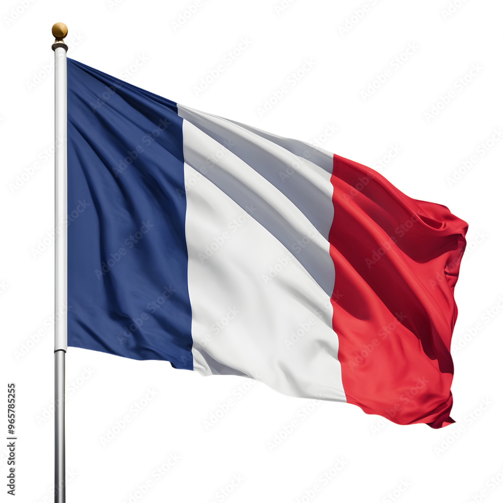 France Flag Isolated on Transparent Background France Flag Isolated on Transparent Background
