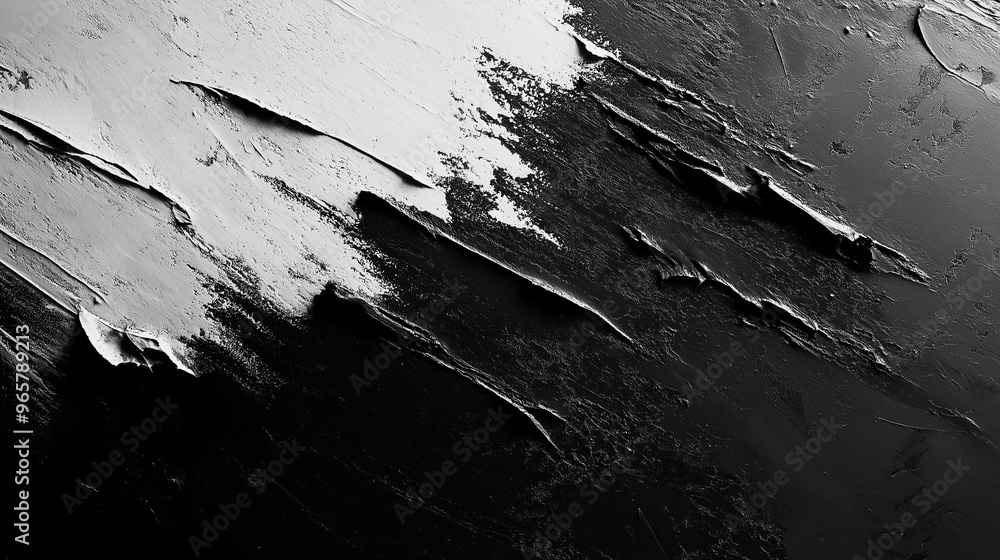 A black and white photo of a wall with paint splatters and streaks A black and white photo of a wall with paint splatters and streaks