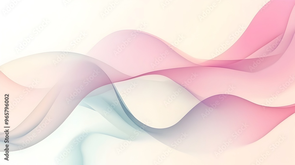 Minimalist Flowing Lines and Abstract Pastel Shapes in Elegant Background Minimalist Flowing Lines and Abstract Pastel Shapes in Elegant Background