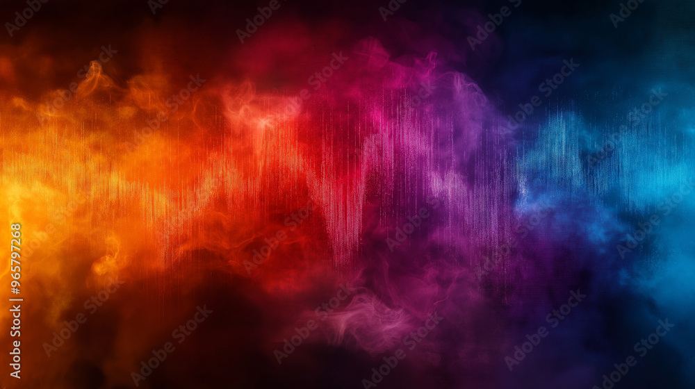 A colorful, abstract image of a rainbow with a purple and orange stripe A colorful, abstract image of a rainbow with a purple and orange stripe