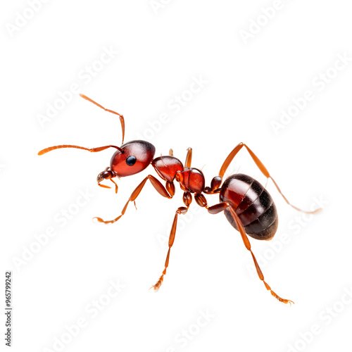 lonely ant isolated transparent background 