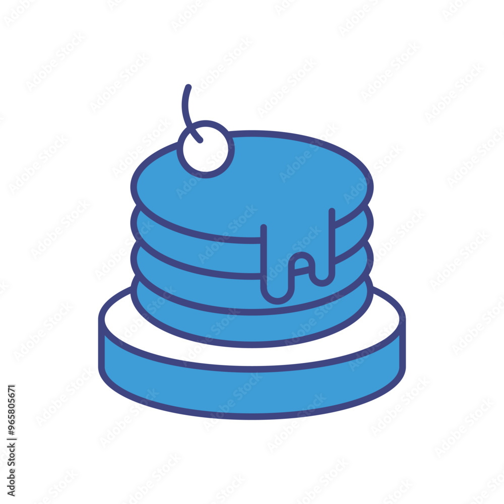 Pancakes vector icon stock illustration Pancakes vector icon stock illustration