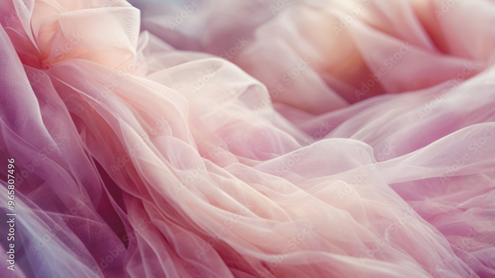 Air light transparent fabric of pink, peach tone as a background for design Air light transparent fabric of pink, peach tone as a background for design
