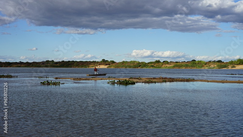 lago, natureza, fluvial, céu, paisagem, azul, escurecer, sol, parque, ao ar livre, cenário, baara ba, rio são francisco, ponte