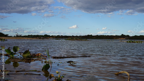 lago, natureza, fluvial, céu, paisagem, azul, escurecer, sol, parque, ao ar livre, cenário, baara ba, rio são francisco, ponte
