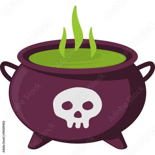 Halloween Cauldron Illustration