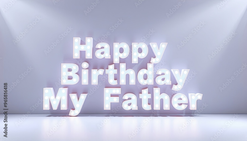 Happy birthday my father. Happy birthday text design Happy birthday my father. Happy birthday text design