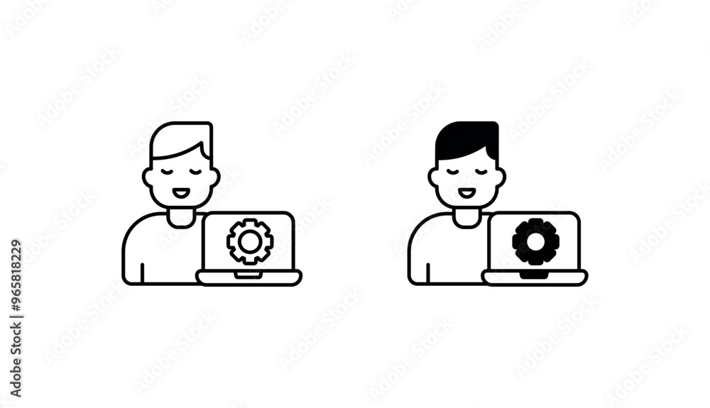 Client icon design with white background stock illustration Client icon design with white background stock illustration