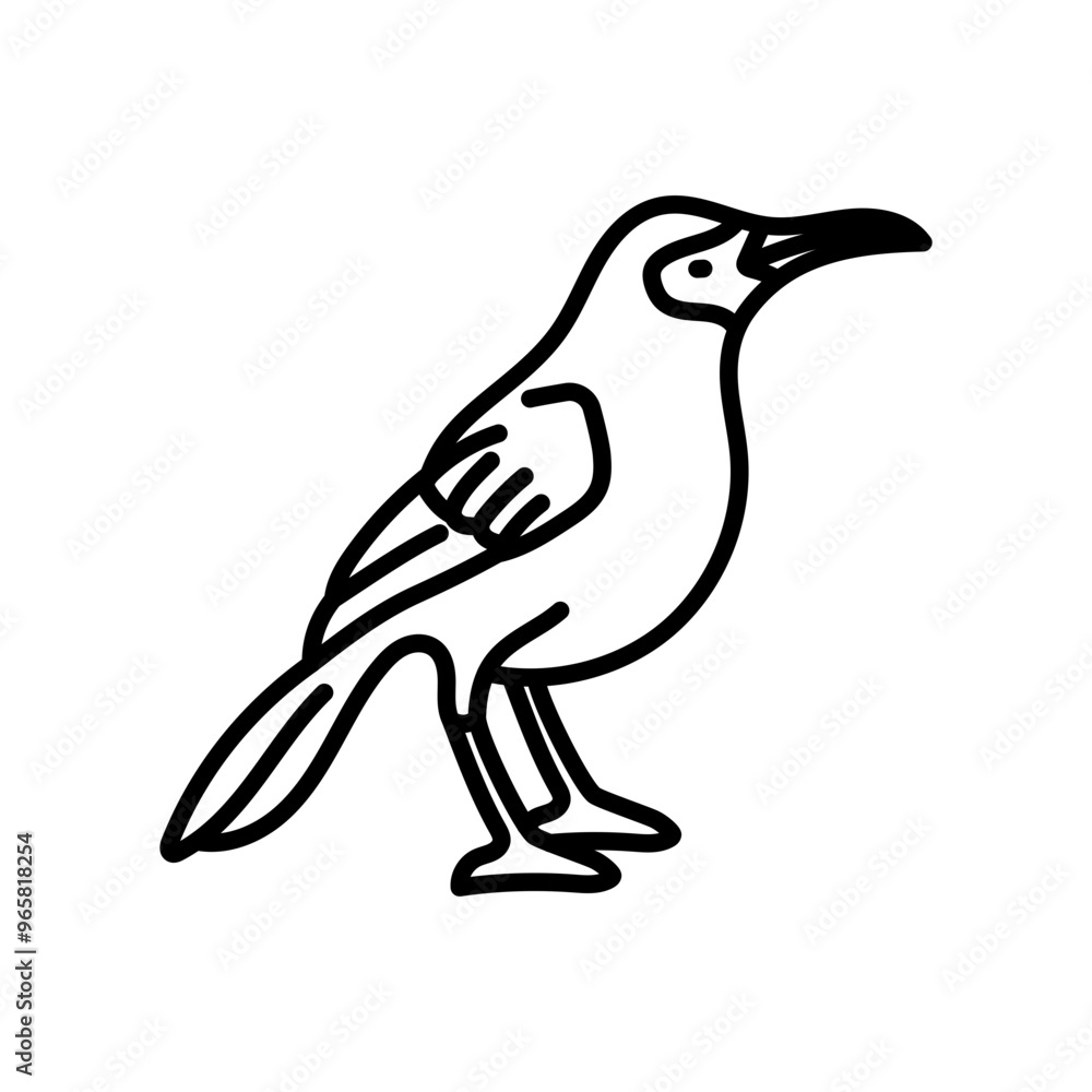 Obraz premium Thrasher Outline Icon, Vector illustration