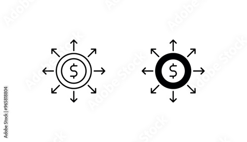 Crowdfunding design with white background stock illustration