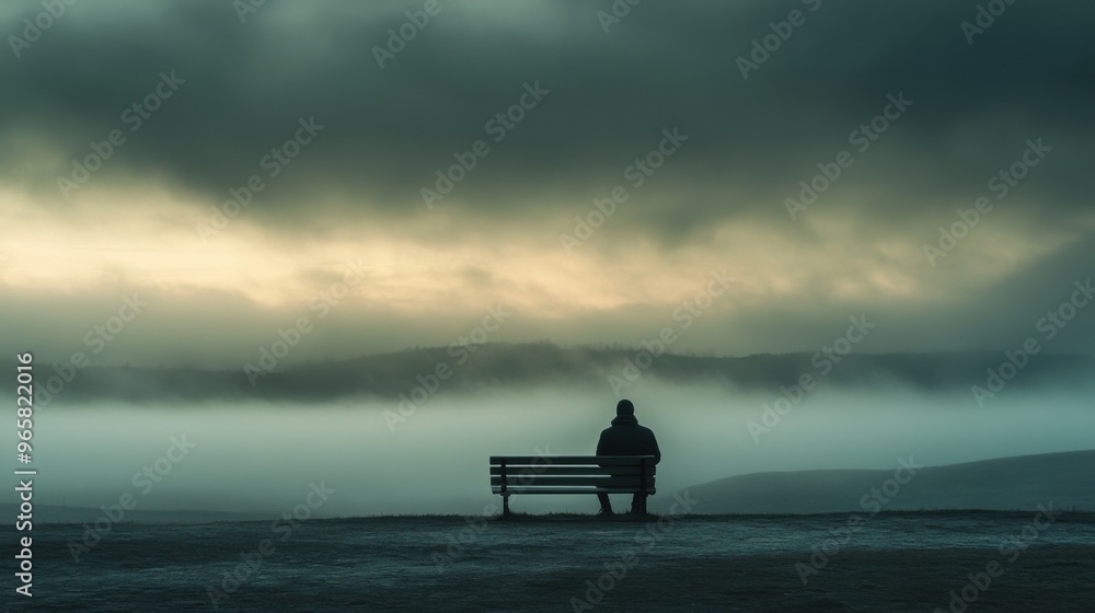 Contemplating the Abyss: Solitude and Reflection in a Desolate Landscape Contemplating the Abyss: Solitude and Reflection in a Desolate Landscape
