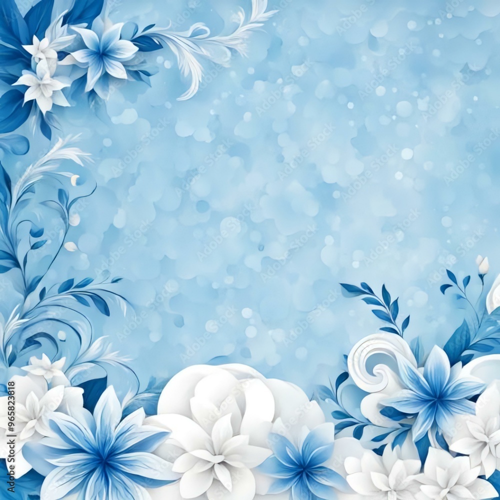 Flower background, Floral banner arranged from leaves and flowers Flower background, Floral banner arranged from leaves and flowers