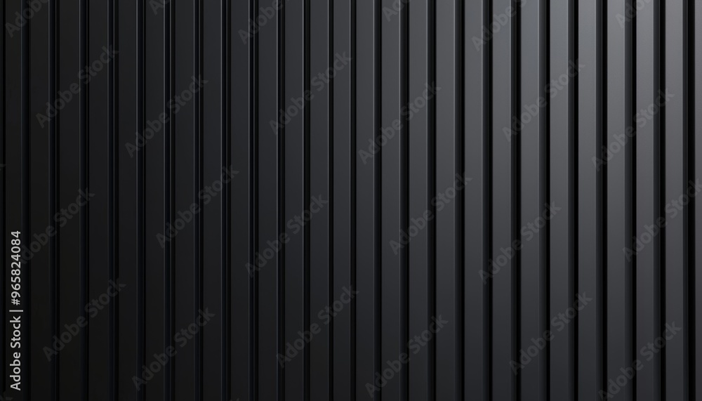 Dark ribbed surface with deep vertical lines, minimalistic and industrial, perfect for modern architecture, technology, and design concepts Dark ribbed surface with deep vertical lines, minimalistic and industrial, perfect for modern architecture, technology, and design concepts