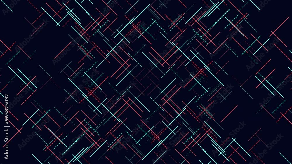 Abstract, modern pattern composed of diagonal red, blue, and black lines crossing over each other. The design is visually striking and intriguing Abstract, modern pattern composed of diagonal red, blue, and black lines crossing over each other. The design is visually striking and intriguing