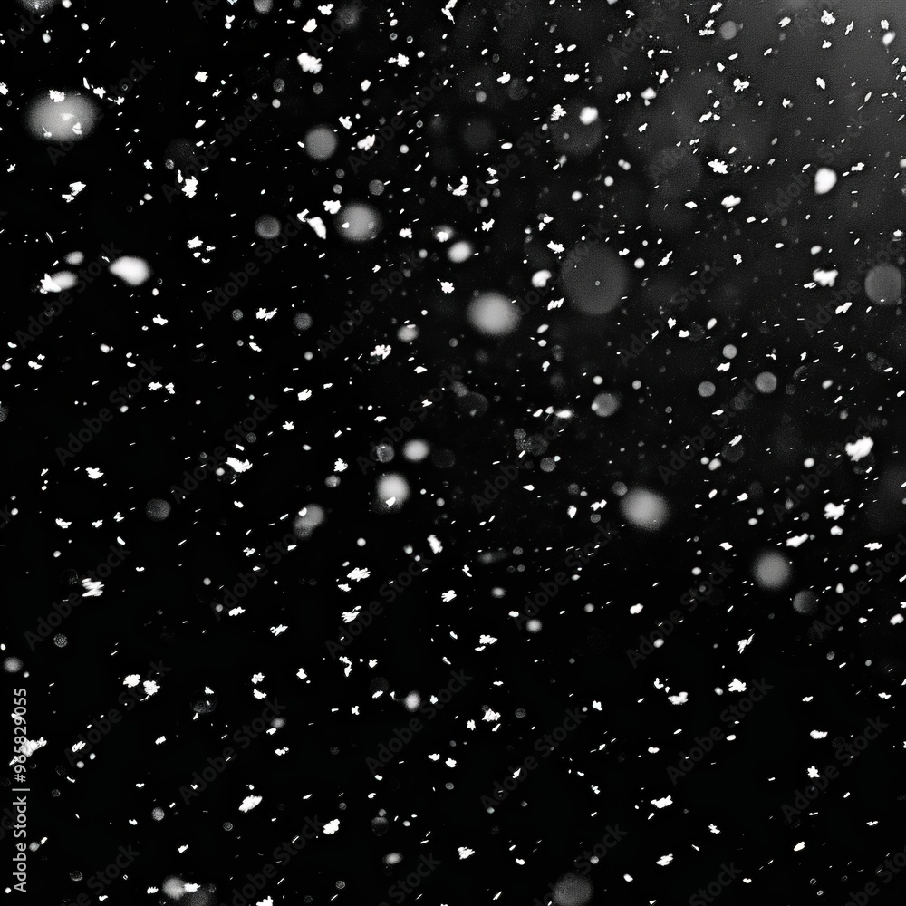Snow falling on a dark night Snow falling on a dark night