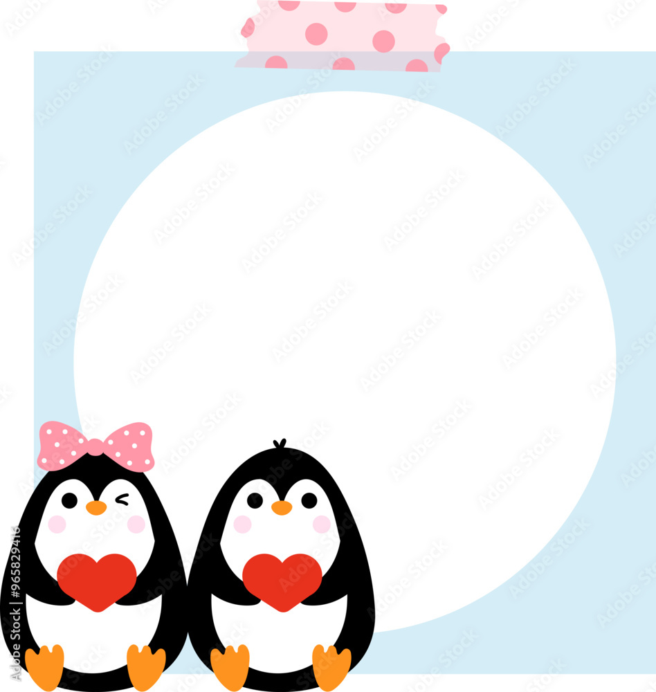 Obraz premium Penguin frame
