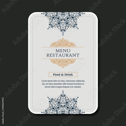 colorful mandala restaurant menu