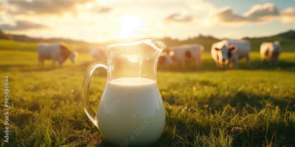 Sunshine Shadows and Milk Jug on Farm Field Sunshine Shadows and Milk Jug on Farm Field