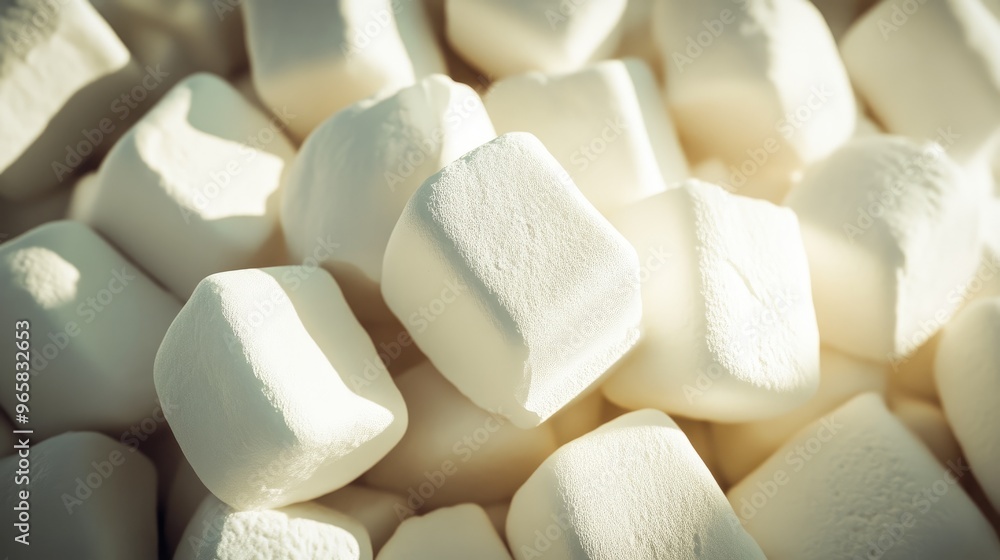Sunlit Marshmallow Pile with Detailed Texture Sunlit Marshmallow Pile with Detailed Texture