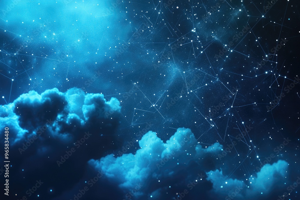 A stunning starry nightscape featuring vibrant stars, clouds, and constellations, evoking a sense of wonder and vastness. A stunning starry nightscape featuring vibrant stars, clouds, and constellations, evoking a sense of wonder and vastness.