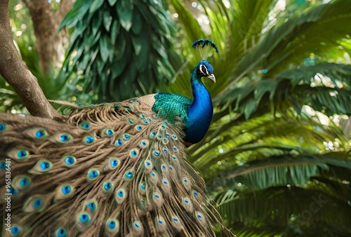 peacock in the park photo