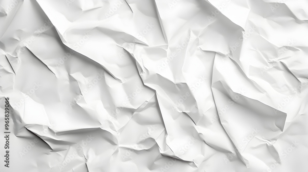 Crumpled White Paper Texture Abstract Background Crumpled White Paper Texture Abstract Background