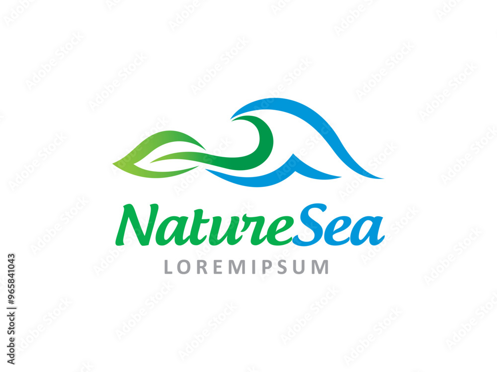 Fototapeta premium Nature Sea logo symbol or icon template