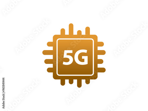 5G Network Connection logo symbol or icon template