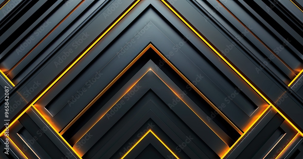 A sleek, modern design featuring layered black geometric shapes with glowing orange accents, creating a dynamic visual effect. A sleek, modern design featuring layered black geometric shapes with glowing orange accents, creating a dynamic visual effect.