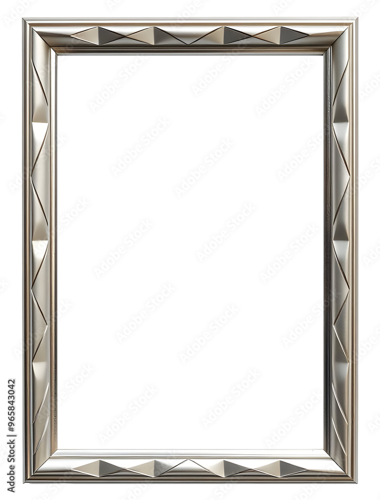 Antique Silver frame isolated on transparent background Antique Silver frame isolated on transparent background