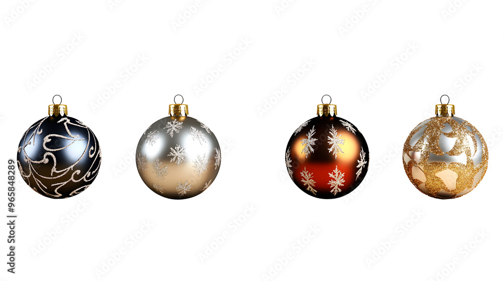 Christmas Ornament balls for decoration in new year festival party isolated on clean png background Christmas Ornament balls for decoration in new year festival party isolated on clean png background