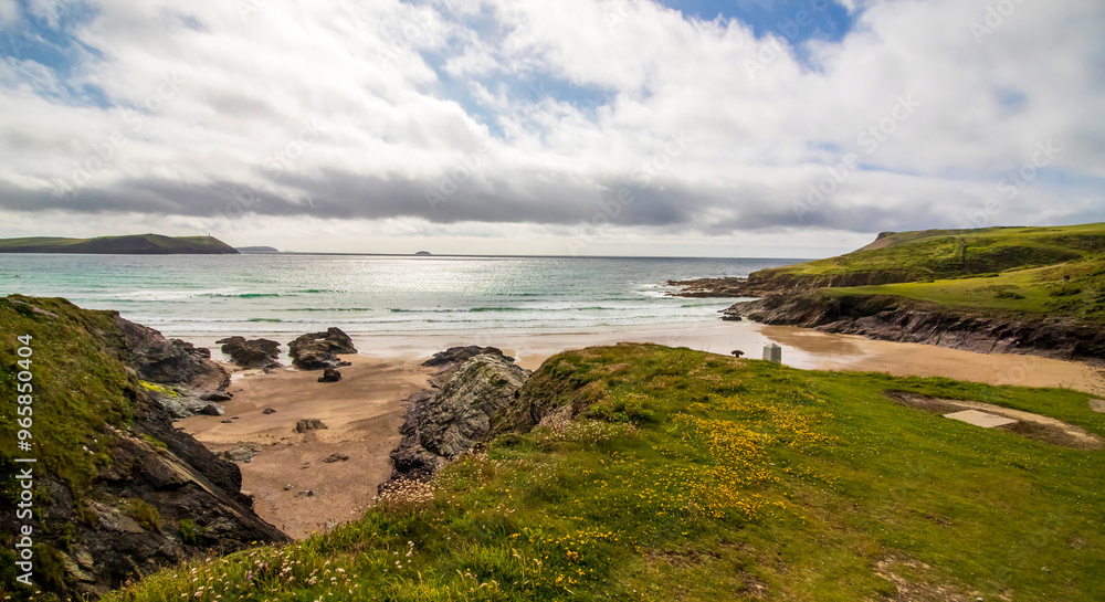 Landscape by the sea in Cornwall. Polzeath United Kingdom Landscape by the sea in Cornwall. Polzeath United Kingdom