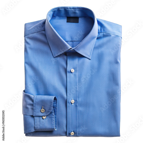 a blue shirt