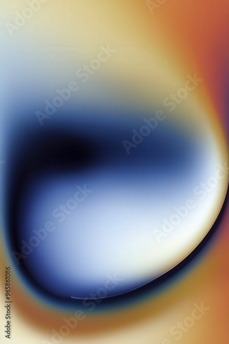 Soft Gradient Flow - organic abstract design. Warm orange tones, deep blues and soft whites,  a liquid motion,  for modern backgrounds, digital banner, wallpaper, copy space
