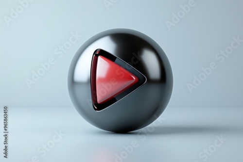 Elegant video icon set against a plain white background, meticulously crafted to portray multimedia playback features with a stylish and contemporary design. Digital media concept
