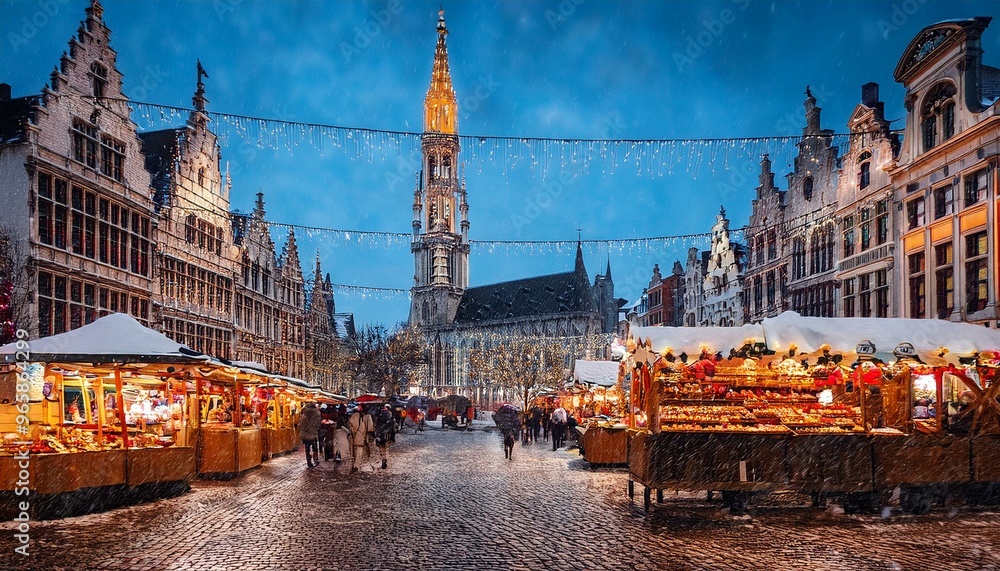 Fototapeta premium Christmas in Dublin, Ireland.