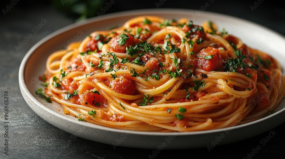 Gourmet Pasta Dish on a White Plate Perfect for Food Blogs and Menus Featuring Copy Space Gourmet Pasta Dish on a White Plate Perfect for Food Blogs and Menus Featuring Copy Space