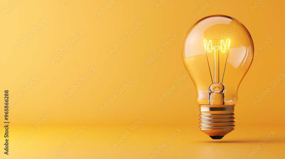 Lightbulb with flowing ideas around it, concept development, flat design illustration, with copy space Lightbulb with flowing ideas around it, concept development, flat design illustration, with copy space
