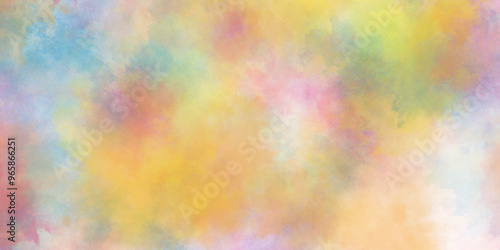 abstract watercolor background with pink and yellow color.  Abstract bright and shinny lovely soft color watercolor. subtle watercolor pink yellow gradient illustration.