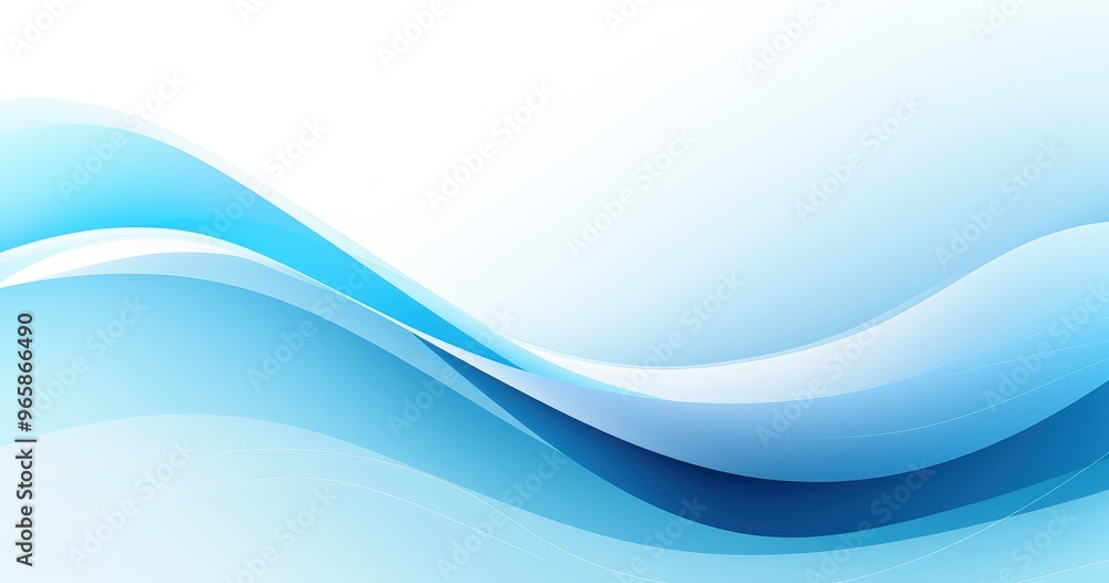 Obraz premium A smooth gradient design featuring shades of blue, ideal for backgrounds or digital projects.