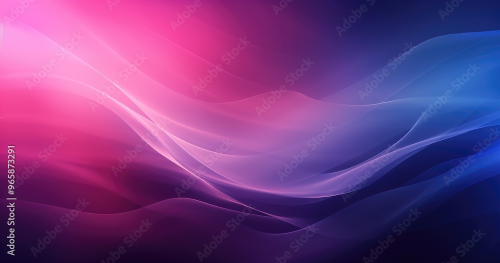 A smooth gradient of pink and blue waves creating a calming and abstract background. A smooth gradient of pink and blue waves creating a calming and abstract background.