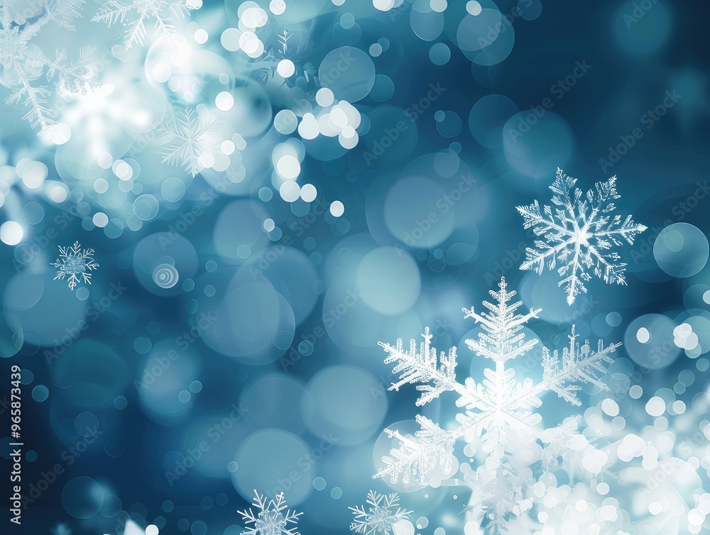 Christmas abstract background with copy space, snowflakes Christmas abstract background with copy space, snowflakes