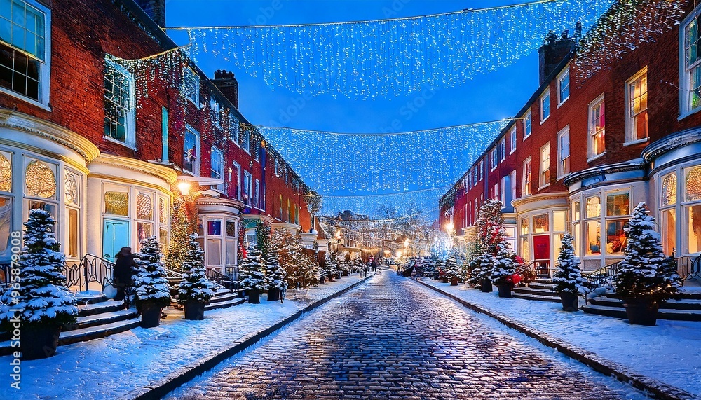 Fototapeta premium Christmas in Dublin, Ireland. 